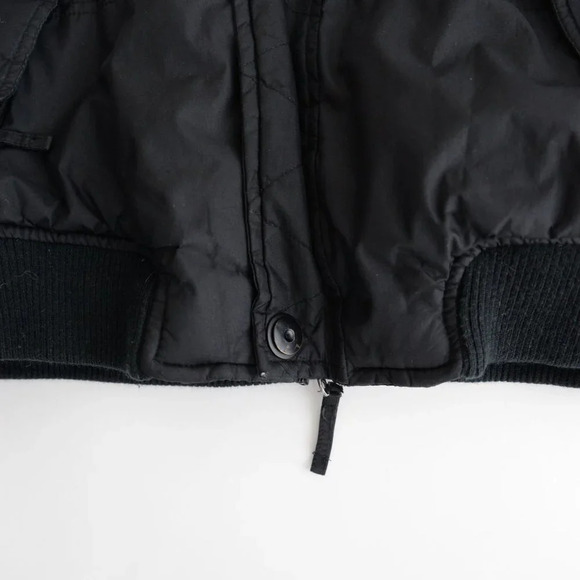 Vintage Route 66 Black Zip Up  Bomber Winter Coat Size Large - Picture 7 of 14